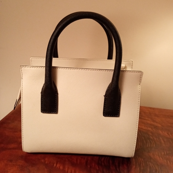 EUC Kate Spade Cameron Street Mini Candace Satchel/Crossbody In Black And Cream - Picture 4 of 9